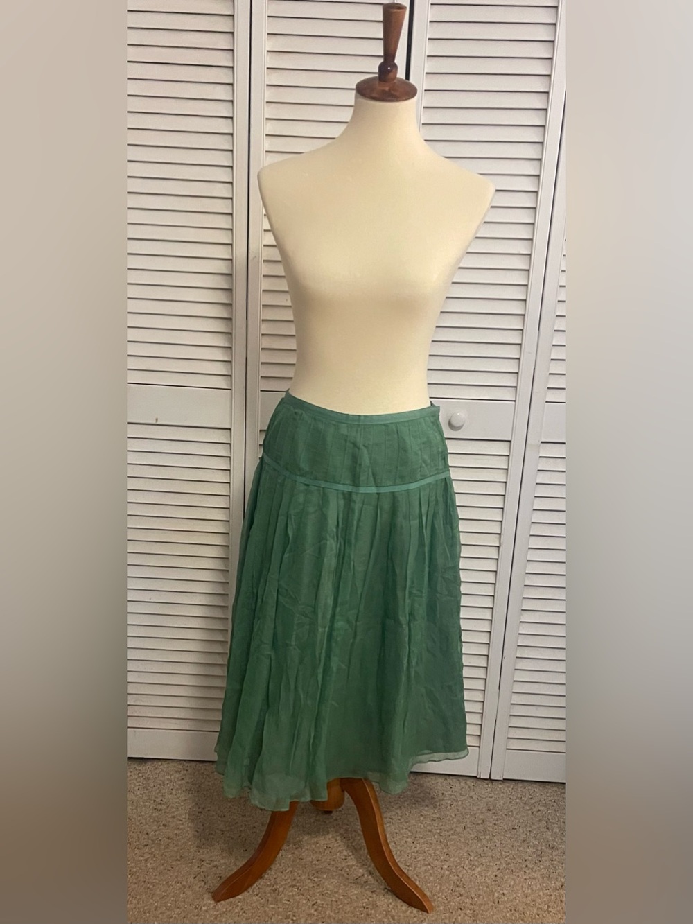 JCrew Green A-Line Women's Skirt